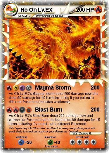 Pokemon Ho Oh Lv.EX