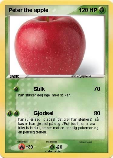 Pokemon Peter the apple