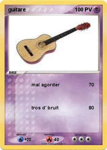 Pokemon guitare