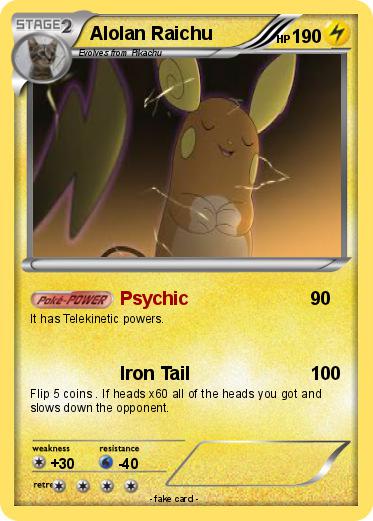 Pokemon Alolan Raichu