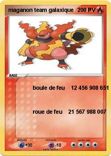 Pokemon maganon team galaxique