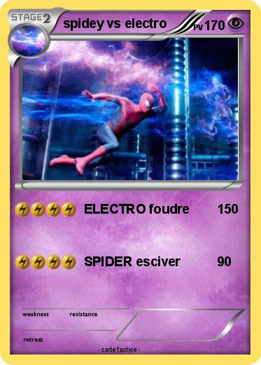 Pokemon spidey vs electro