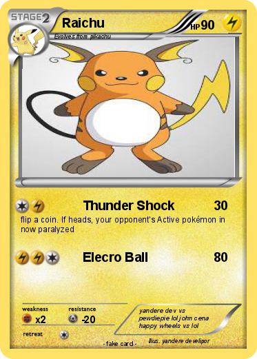 Pokemon Raichu