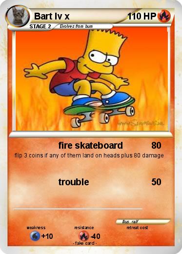 Pokemon Bart lv x