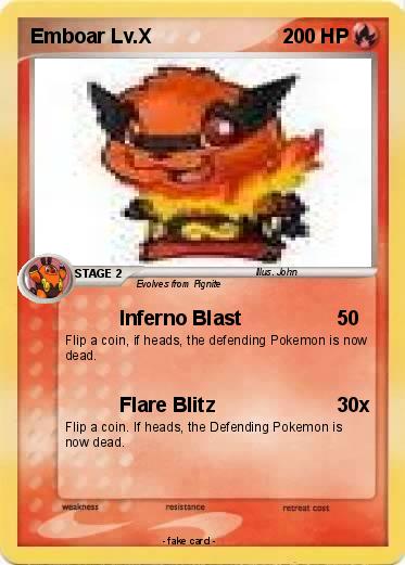 Pokemon Emboar Lv.X