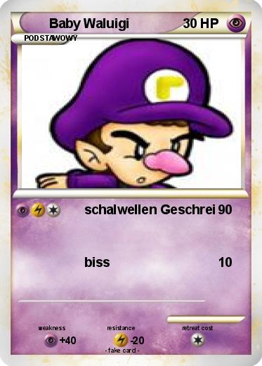 Pokemon Baby Waluigi