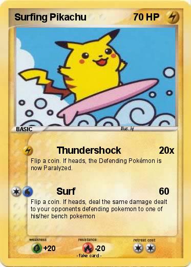 Pokemon Surfing Pikachu