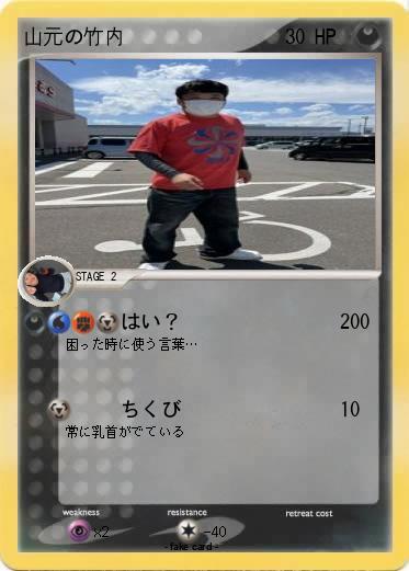 Pokemon 山元の竹内