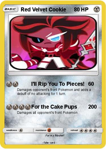 Pokemon Red Velvet Cookie