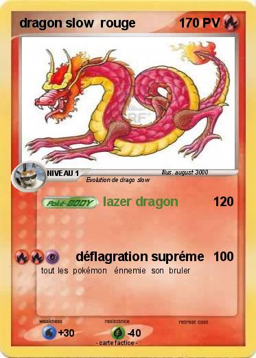 Pokemon dragon slow  rouge