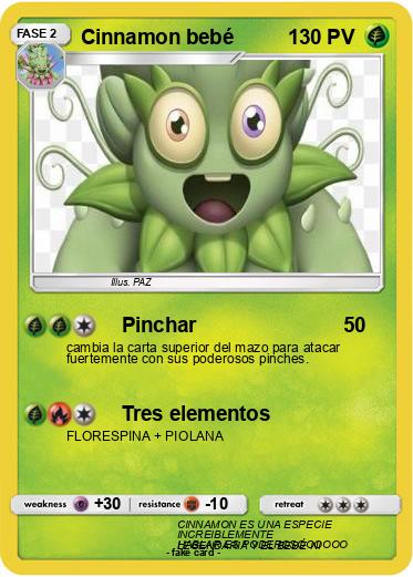 Pokemon Cinnamon bebé