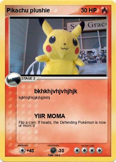 Pokemon Pikachu plushie