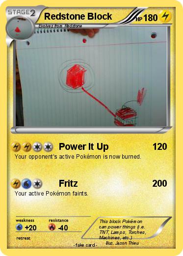 Pokemon Redstone Block