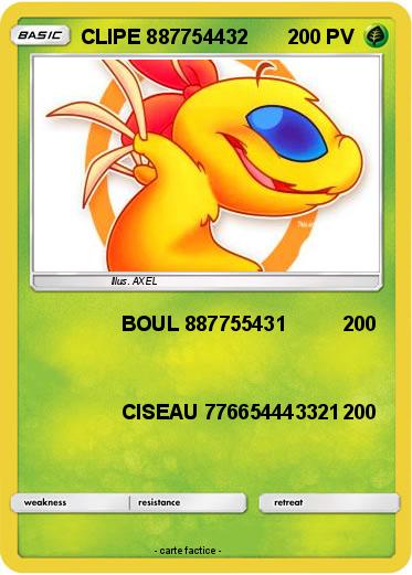 Pokemon CLIPE 887754432