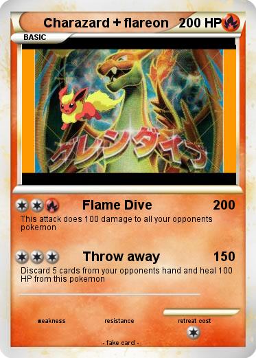 Pokemon Charazard + flareon
