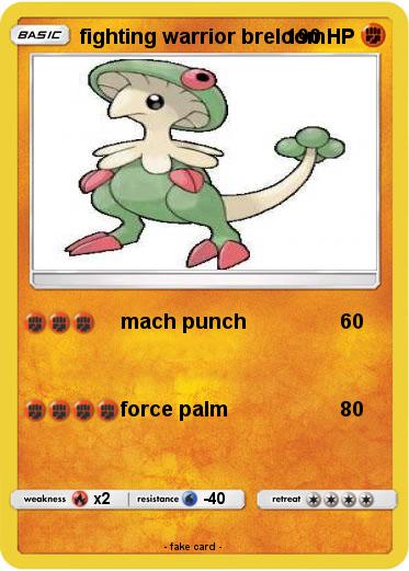 Pokemon fighting warrior breloom