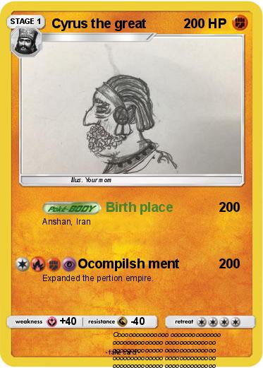 Pokemon Cyrus the great
