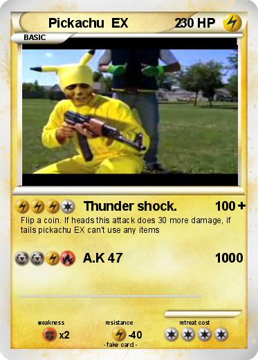 Pokemon Pickachu  EX             2