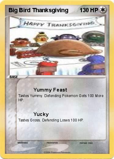 Pokemon Big Bird Thanksgiving