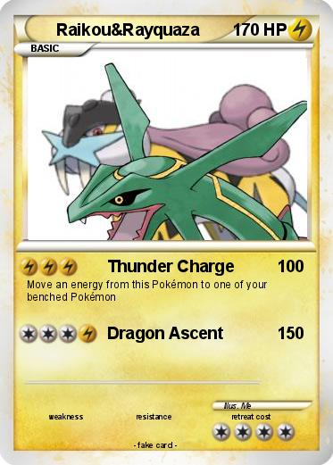 Pokemon Raikou&Rayquaza