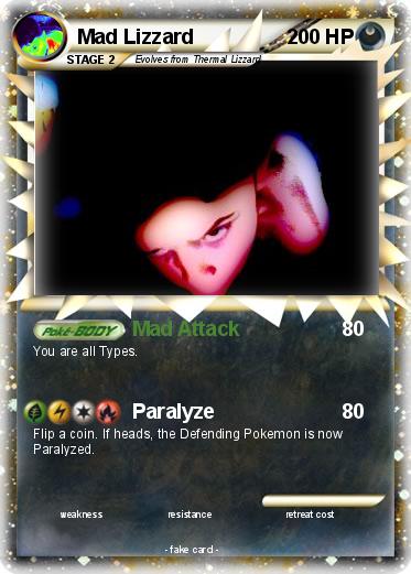 Pokemon Mad Lizzard