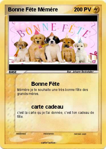 Pokemon Bonne Fête Mémère