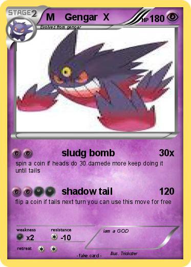 Pokemon M    Gengar  X