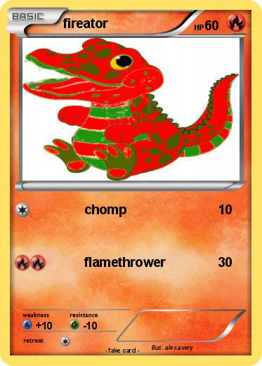 Pokemon fireator