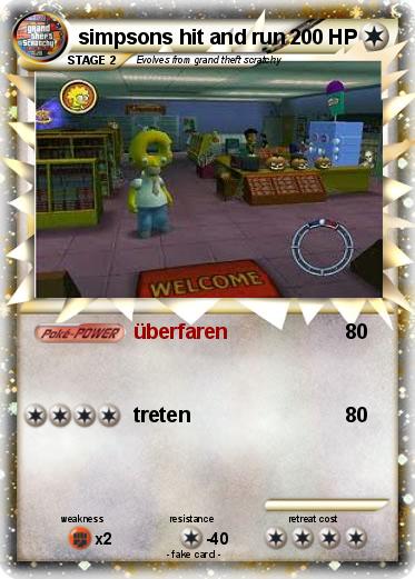 Pokemon simpsons hit and run