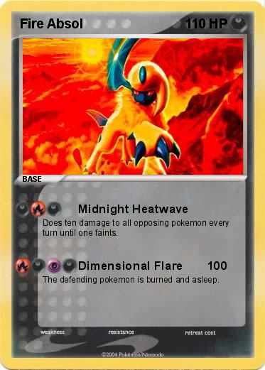 Pokemon Fire Absol                          