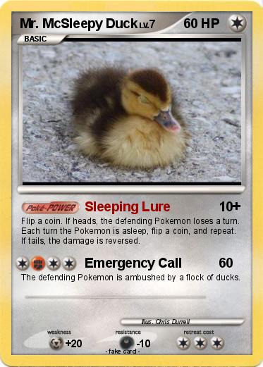 Pokemon Mr. McSleepy Duck