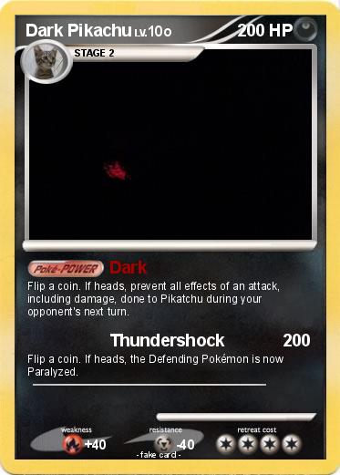 Pokemon Dark Pikachu