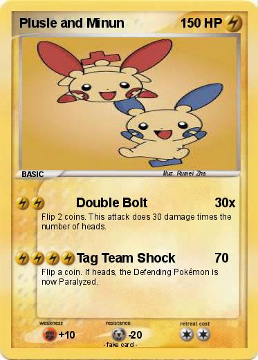 Pokemon Plusle and Minun