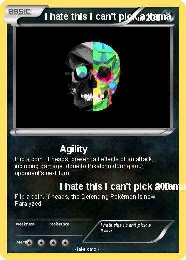 Pokemon i hate this i can't pick a llama