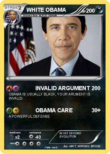 Pokemon WHITE OBAMA