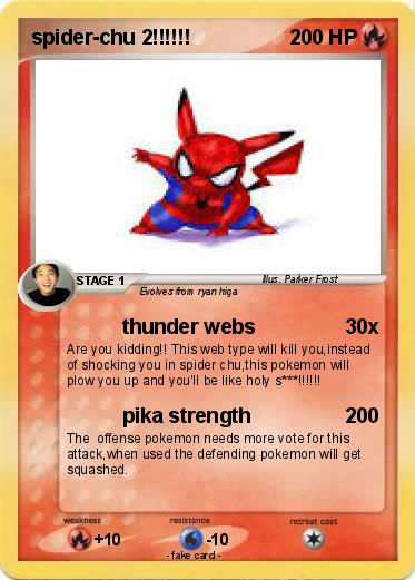 Pokemon spider-chu 2!!!!!!