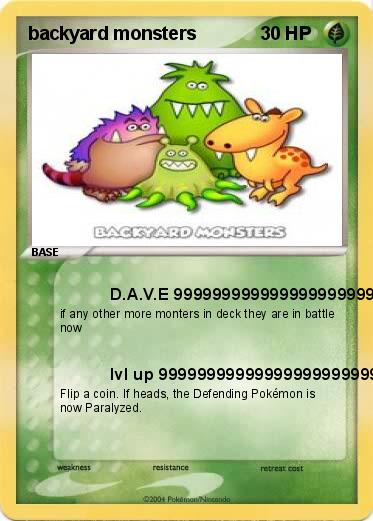Pokemon backyard monsters