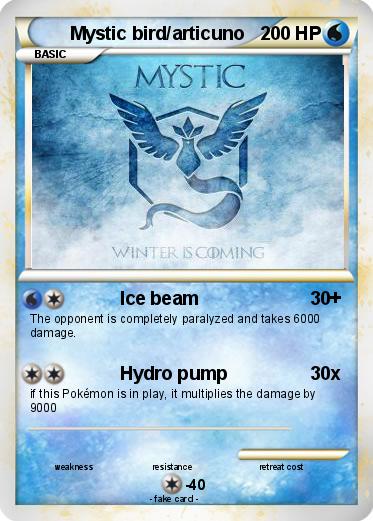 Pokemon Mystic bird/articuno
