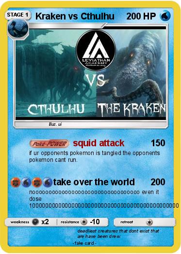 Pokemon Kraken vs Cthulhu