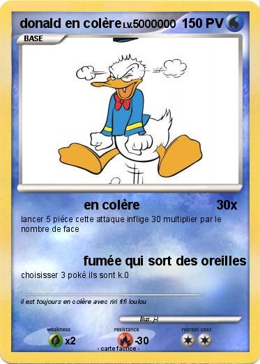 Pokemon donald en colère