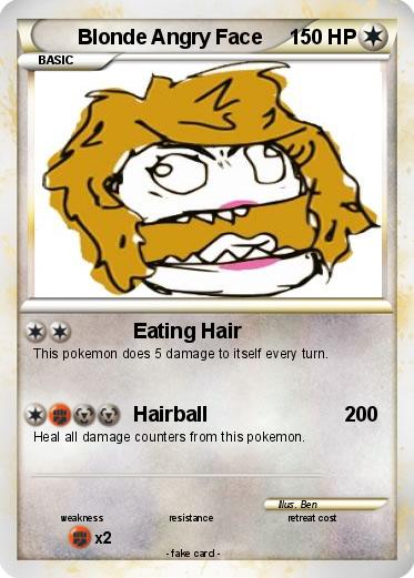 Pokemon Blonde Angry Face