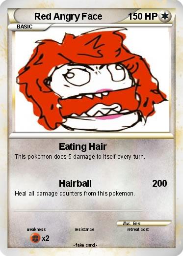 Pokemon Red Angry Face