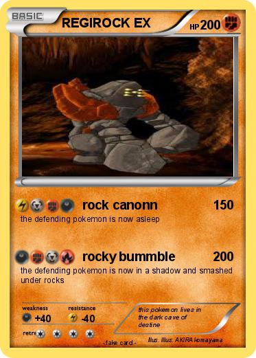 Pokemon REGIROCK EX