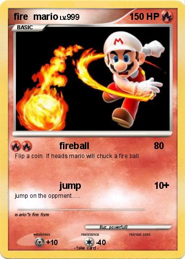 Pokemon fire  mario