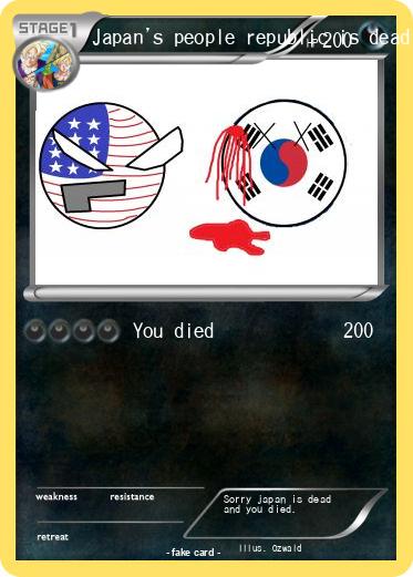 Pokemon Japan's people republic is dead