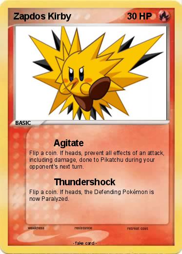 Pokemon Zapdos Kirby