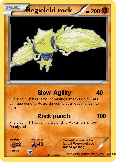 Pokemon Regieleki rock