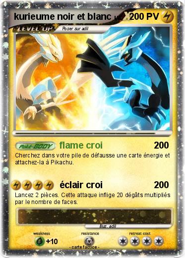 Pokemon kurieume noir et blanc
