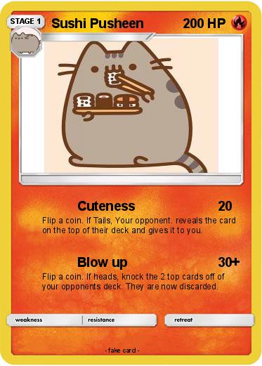 Pokemon Sushi Pusheen