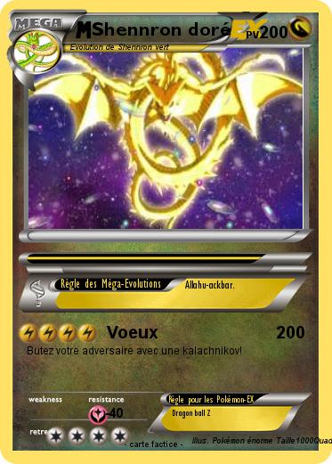 Pokemon Shennron doré